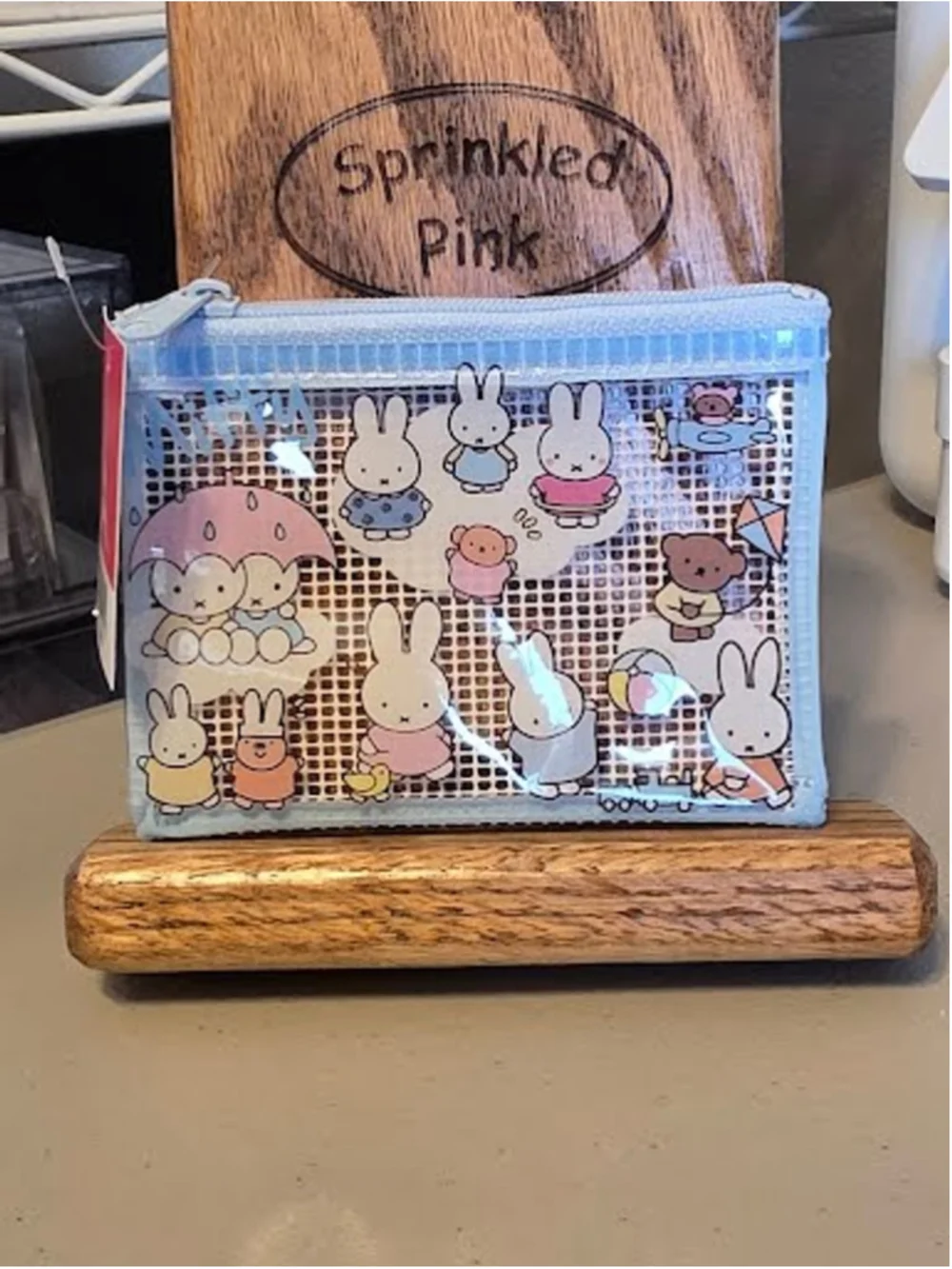 #MIF-2396 Small Vinyl Miffy Zippered Coin Pouch